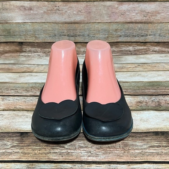 Kork-Ease Cruz Navy Leather Heart Flats - Picture 4 of 8